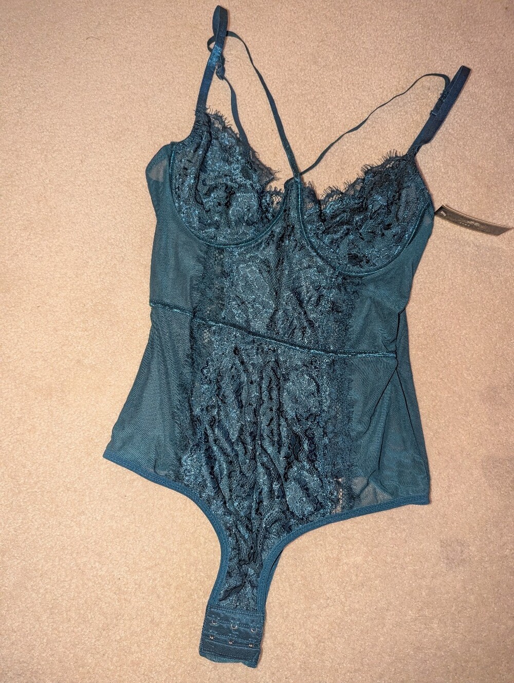 Nwt Just sexy lingerie green One Piece Lingerie Sz L LAST ONE!!!